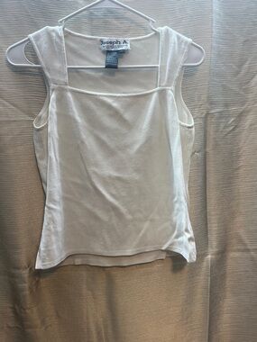 Joseph Cream Square-Neck Sleeveless Tank
